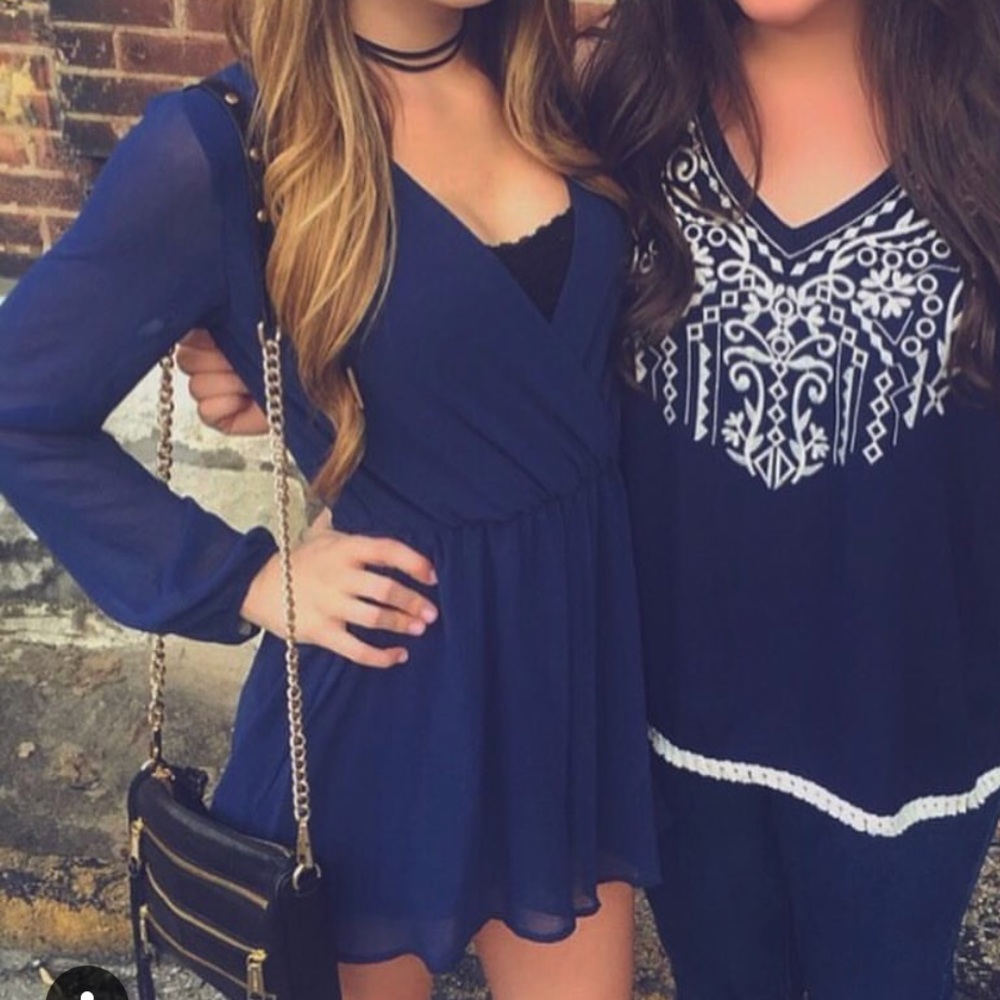 Navy Blue Romper